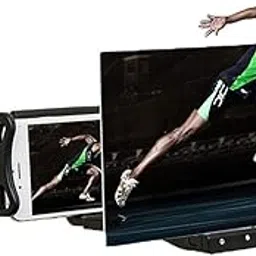 360° Adjustable Phone Screen Magnifier, Spring Fixed Phone Screen Amplifier,Foldable Lazy Phone Stand For The (Color : Black, Size : 12inch)-picture-15