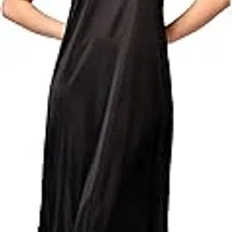 shivfunk Satin Lycra Nighty for Women – Smooth Sleepwear & Stylish Loungewear | Soft Night Dress for Girls & Ladies Long-picture-18