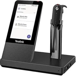 YEALINK WH67 Standard UC DECT Wirelss Headset for Microsoft TEAMS, With Touchscreen, Busylight On Headset-image-84