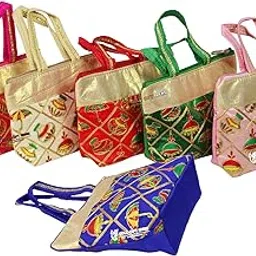 goldgiftideas Traditional Kachhi Embroidered Potli Purse for Ladies, Potli Bags for Return Gifts, Potli Pouches, Ethnic Potli Bags for Women, Potli Purse for Housewarming-picture-21