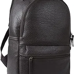 Premium Genuine Leather Bag Classic 15.6 in 30 L Laptop & Office Bag College Shoulder Daytrip Water Resistant Backpack for Unisex-image-0
