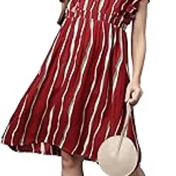 Women's Rayon Floral Maternity Dress/Pregnancy Dress/Easy Breast Feedin Dress/Western Dress with Zippers for Nursing Pre and Post Pregnancy-image-10