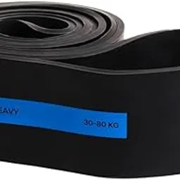 TEGO -Resistance Band - Black for Workout Set Exercise,Stretching Pull Up Bands for Home Exercise for Gym Men,Women (Black, 30-80 KG)-image-44