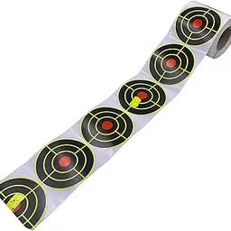 VELURA 100 Pieces Splatter Targets Reactive Target Shooting Exercise Self Adhesive|100Pcs/Roll Self Adhesive Shooting Targets| Targets|Sporting Goods-picture-11