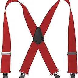 chuongkaiye 5cm X Shaped Suspenders for Men with 4 Metal Clips Adjustable Elastic Shoulder Straps-picture-36