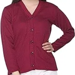 Women's Casual Buttoned Winterwear Woolen Sweaters-image-56