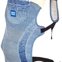 Mee Mee Comfy New Born Baby Carrier With 4 Baby carrying Modes Lightweight & Adjustable | Neck Support Baby Sling Carrier with Padded waist Support and shoulder support straps | safety buckle And Detachable Hip Seat for 0 to 2 Years (Blue)-picture-33