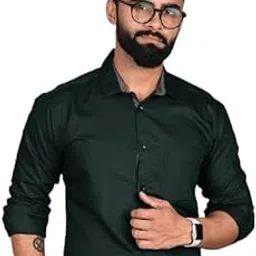 tee projekt Casual Shirt for Men Regular Fit Long Soild Sleeve Shirt Suitable for Event, Formal Wear-picture-42