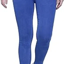 fireage Three Buttoned Designer Waist Band Ankle Length Stretchable Denim Jeans Pant for Women-picture-17