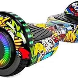 New H6 Electric Hoverboard Scooter I 6.5 Inch Self-Balancing Board with LED Lights for Kids, Adults (Multicolour-3)-picture-10