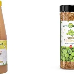 Amlamrut Amla Lemon Ginger Squash 650 ml and amla mukhwas 100 gm Combo Pack | Traditional Amla Sweets | Fresh, Pure & Delicious | Ideal for Celebrations & Gifting-picture-17