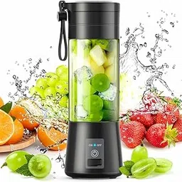 Drumstone (𝗦𝗽𝗲𝗰𝗶𝗮𝗹 𝟱 𝗬𝗲𝗮𝗿𝘀 𝗪𝗮𝗿𝗿𝗮𝗻𝘁𝘆) Rechargeable Blender 380ml, 6-Blade Mini Juicer for Smoothies, Food & Shakes – Easy to Use, Quick Clean, Travel-Friendly Electric Juicer-image-56