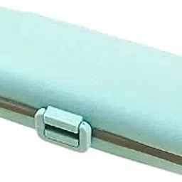 Clickswift® Pill Box Organizer 7 Compartment, BPA Free Food Grade Medicine and Tablet Storage Case with Air Tight Silicone Seal, Portable Weekly Pill Container for Travel, Home & Office"1 Pcs (Multicolours)-picture-26