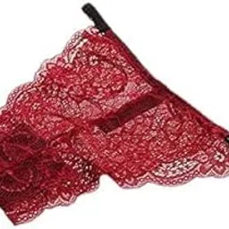 myaddiction 2X Stretchy G String Thong Bikini Panty Low Rise Lingerie M Dark Red-picture-11