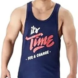 Round Neck Big Armhole Gym Stringer Vest for Men(Gym_vest79)-picture-37