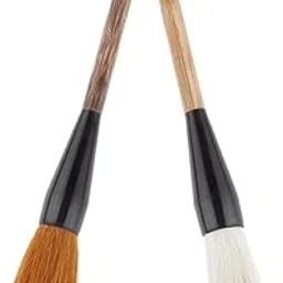 HEAVENGLOW 2X Wolf Goat Hair Short Bamboo Shaft Chinese Writing Brush Calligraphy Brush-image-69