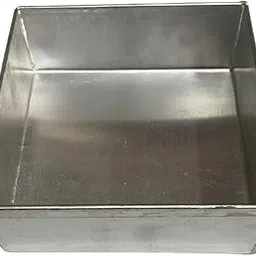Aluminium Square Cake Mould Tin Baking Tray Pan for 1 Kg 8 inch Width x 2 inch Height-picture-32