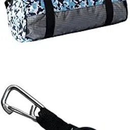 jazzy pearls JAZZY PEARLS® Durable Scuba Dive Duffel Bag Gear Mesh Pack & Retractor Blue-Sporting Goods-Water Sports-Scuba & Snorkeling-Gear Bags-1 Piece Diving Bag with Shoulder Strap1 Piece Dive Retractable-picture-10