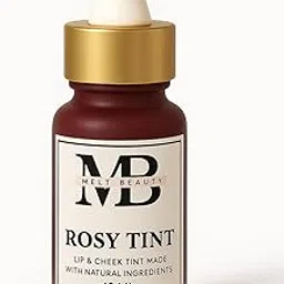 MELT BEAUTY Water Gel Luminous Cheek and Lip Tint,10ml, Long Lasting, Waterproof, Smudgeproof, 100% Natural with beetroot extract with rose-picture-11
