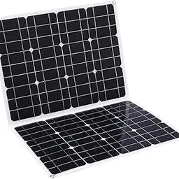 Ubervia® 100W D C 9V/18V Flexible Solar Panel with USB/Type C Interface & Car C-harger 10/20/30/40/50A Solar C-harge Controller IP65 Water Resistance for Home Car Boat Indoor Outdoor Use Portable-picture-12
