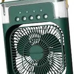 Elevea 𝟏𝟓 𝐘𝐄𝐀𝐑𝐒 𝐖𝐀𝐑𝐑𝐀𝐍𝐓𝐘 Battery-Operated Wireless Portable Air Conditioner Cooler, Mini Evaporative Cooling Fan with 7-Color LED, 3 Speeds, 3 Spray Modes & Timer for Desk 𝐆𝐫𝐞𝐞𝐧-picture-21