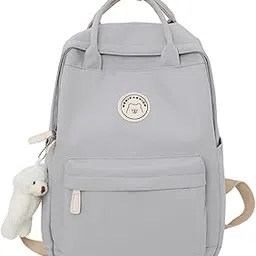 enakshi (label) School Backpack Stylish Lady Bag Rucksack for Backpacking Commuting Climbing Gray|Clothing, Shoes & Accessories | Womens Handbags & Bags-picture-47