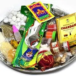 ME & YOU All-in-One Puja Samagri Set with Stainless Steel Pooja Thali Kit, Suitable for Navratri, Diwali, Satyanarayan Katha, Durga Puja, Housewarming Ceremonies, and Daily Worship Needs-image-13