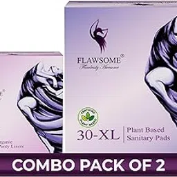 Flawsome Sanitary Pads & Daily Panty Liners Period Care Combo – Plant-Based | Pack of 30 Sanitary Pads (Size XL) + 30 Panty Liners | Soft, Rash-Free, Leak-Proof & 100% Chemical-Free-picture-17