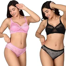 xozzey Women’s Sexy Lace Lingerie Set – Bridal Bra and Panty Set, Honeymoon & Wedding Lingerie, Sheer See-Through Sleepwear, Cute Lace Underwear, Valentines-picture-40