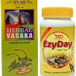 HERBAL VASAKA COUGH SYRUP 200ML+EZYDAY KABZ YOG 120GM-picture-58