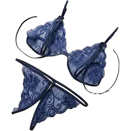 swastique styles Women’s Babydoll Bikini Lingerie Set | Non-Padded Lace Bra & Panty Set | Nightwear | Hot Night Dress for Women | Sleepwear for Bride & Honeymoon | Soft Comfortable Innerwear Set for Ladies-picture-50