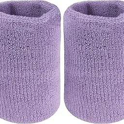 Neska Moda Women's Purple Cotton Wrist Band-WB15-image-8