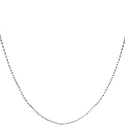 clara Anti-Tarnish 92.5 Sterling Silver Silk Chain Necklace in 16 18 24 inches | Gift for Women & Girls-picture-45