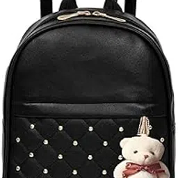 evolic Backpack for Womens,Girls,Kids,Female. Pu Leatherette Fabric Travelling Outdoor, Picnic,School, College Office Work Casual Daily use|Black,9Ltrs(Diamond blk pithu backpack115,Bag)-picture-30