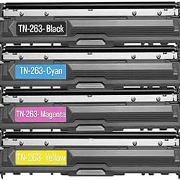 M JET TONER TN 263 Toner Cartridge Compatible for Brother HL-L3210CW, HL-L3230CDN, HL-L3270CDW, DCP-L3551CDW, MFC-L3735CDN, MFC-L3750CDW,-Cyan Magenta Yellow Black (TN 263-COMBO Pack of-4) image 1