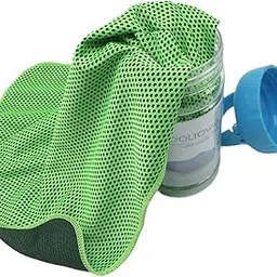 JAZZY PEARLS® Cooling Towel Sweat Absorbing Small-Size Headband for Running Cycling Summer Green-Sporting Goods-Fitness Running & Yoga-Fitness Equipment & Gear-Gym Towels-1 Cooling Towel-image-56