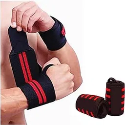 Gym Wrist Band for Support & Heavy Weight Lifting Straps with Thumb Loop Straps (1 Pair Set)-picture-45