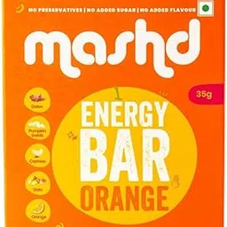 Mashd Energy Bars Orange (Pack of 3 x 35g) | No Added Sugar | No Added preservative | No Added flavour | Healthy Wholesome Natural Snack-picture-11