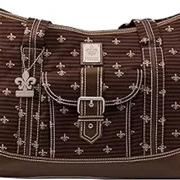 Kalencom Week-Ender Diaper Bag Fleur de Lis Chocolate-picture-25