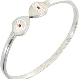 moonplus Sterling Silver Adjustable Om Murugan Vel Kada/Kada Bracelet for Men & Boys - Gifts-picture-33
