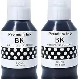 GEDI GI71 Black Refill Ink Use for Canon Pixma G2020, G2021, G2060, G3020, G3021, G1020 Printer (Pack of 2) image 1
