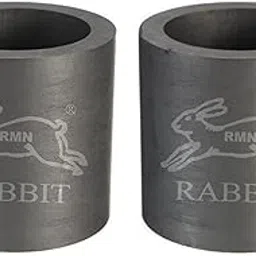RABBIT® Graphite Carbon Crucible 75mm x 75mm for Casting, Melting, Refining Gold, Silver, Copper, Aluminium,Brass, Led, Scrap, Jewellery - Pack of 2 pcs-picture-27