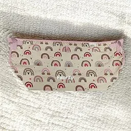 Fabrify Baby Hammock Swing Cradle with Mosquito Net Cover, Cotton Cloth Ghodiyu, Rinbow Design (Pink)-picture-19