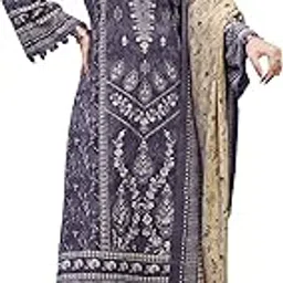 dravinam trends Unstitched Karachi Lawn Cotton Pakistani Digital Printed Embroidered Suit Dress Material with Unstitched Bottoms and Cotton Dupatta-picture-42
