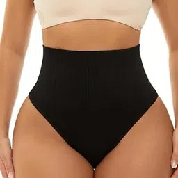 neska moda Women's Tummy Control Thong Shapewear Knickers Mid Waist Body Shaper Butt Lifter Pants with Seamless Slimming Shaping Underwear-STK345-picture-28