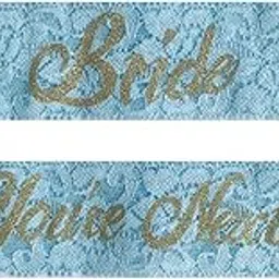 zoylink 2PCS Lace Garter Set Elastic Garter Bride Garter Party Accessories-picture-37