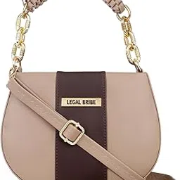 Women Knitcharm Handle Sling Bag (Khaki)-image-22