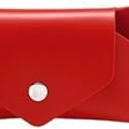 heavenglow 5xGlasses Case Stylish PU Leather Eyewear Sleeve for Office Shopping Women Men Red-picture-12