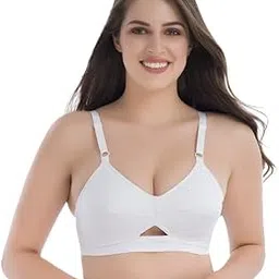 groversons paris beauty Women’s Full Coverage, Non-Padded, Organic Cotton Bra (BR063)-picture-45