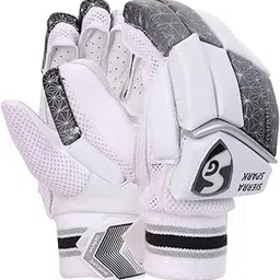 SG Sierra Spark Professional Cricket Batting Gloves, White with Grey Pattern, Left Hand (Adult)-picture-45